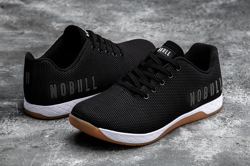 Men's Nobull Gum Trainers Black | SG E2484B